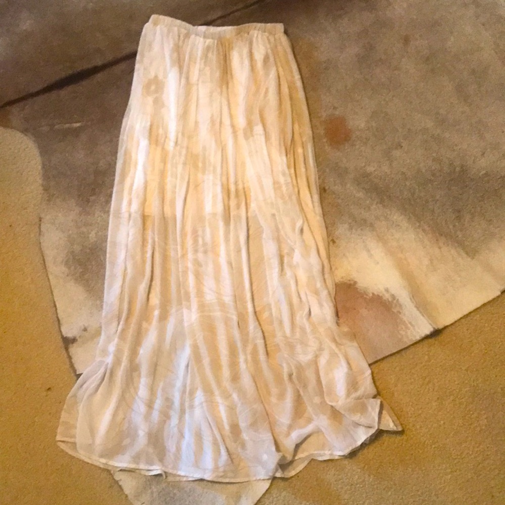 Breezy lined maxi skirt